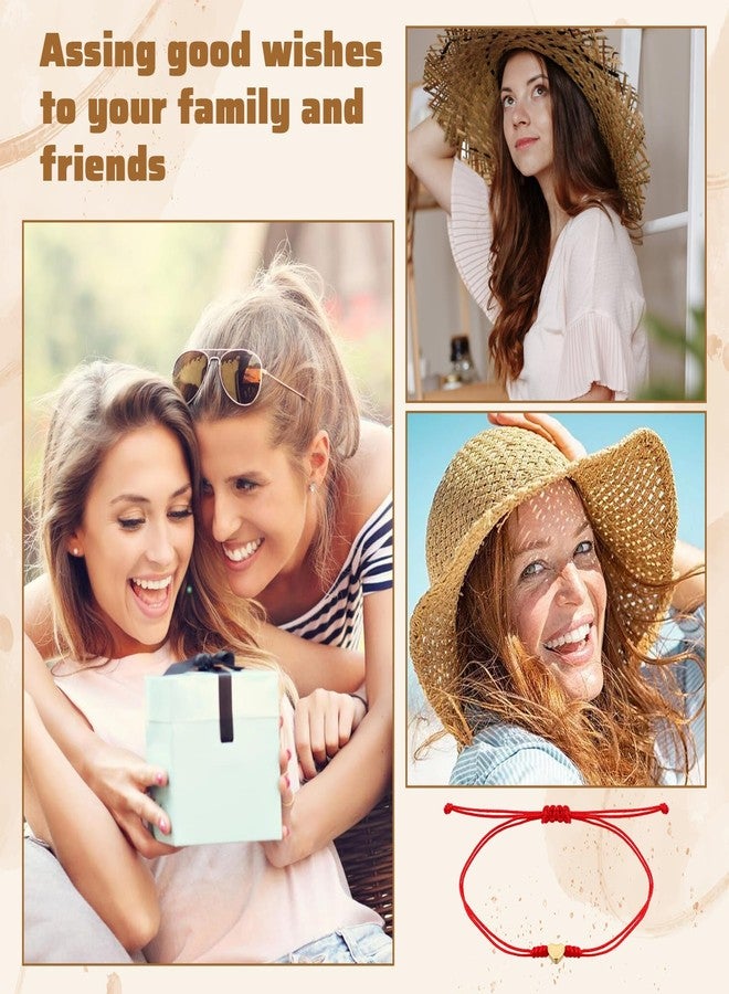 ADLABLD Red String Bracelet for Women, Matching Bracelets for Couples Mommy and Me, Father and Daughter Heart Jewelry for Protection as Christmas Gifts, Couple Best Friend Jewelry Bracelet - Image 4
